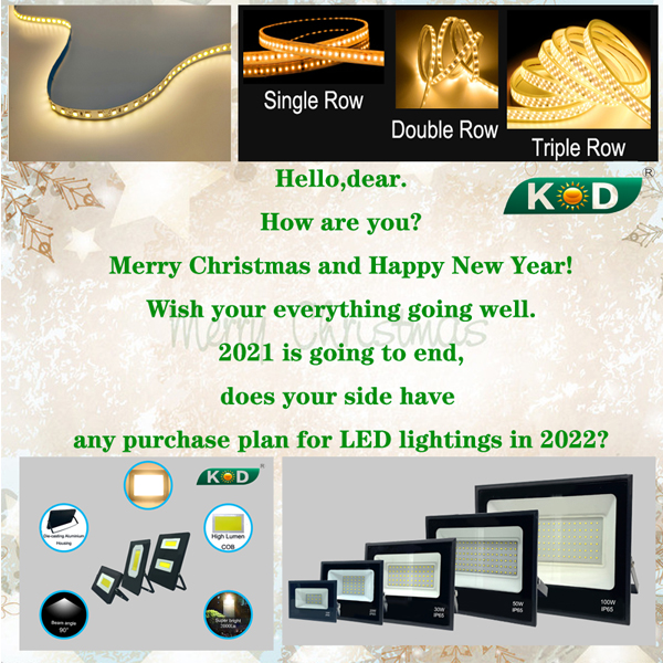 Best Wishes for Merry Christmas from KOD Lighting