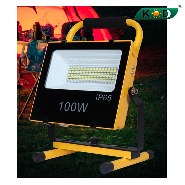 rechargeable flood light with stand
