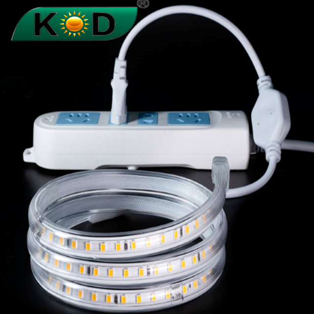 Led Strip Light 2835 220V RGBW Tapes More Color Change Life High Light Transmittance 