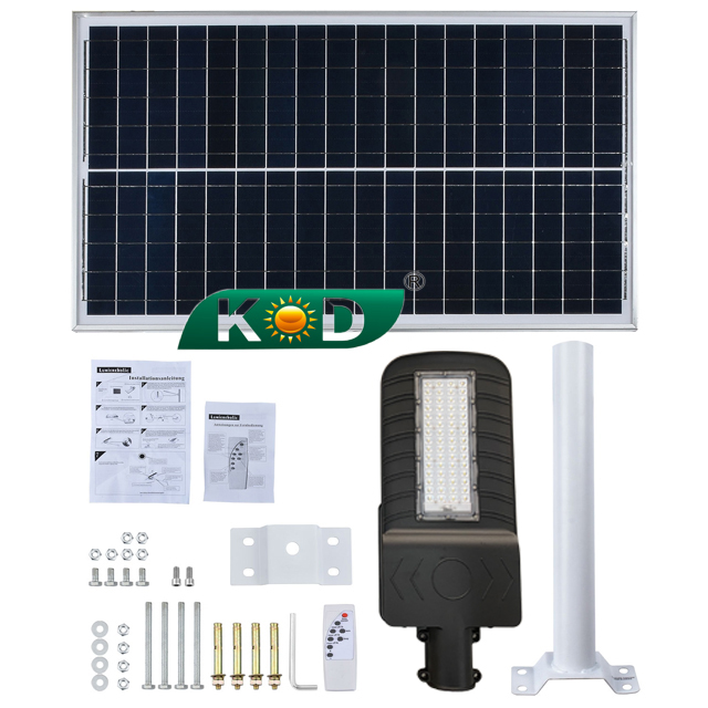 1000Lm LED Solar Panel Street Light with High and Stable Quality which used aluminium alloy material and made in China