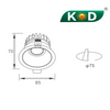grey/white colorKZ-75 Downlight Bulb Tapes And Downlight Color 